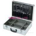 Plastic Handle Aluminum Hand Tool Boxes With Strap , Silver Abs Tool Case